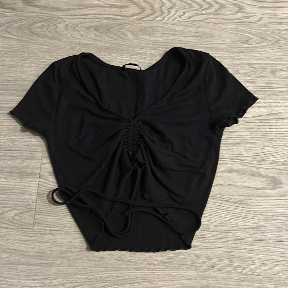 Black Cropped Top